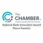 Cedar Meadows Spa & Resort The logo of "The Chamber" with the tagline "Creating opportunities for business," and text below reading "National Bank Innovation Award (Nova Awards). - Timmins, Ontario
